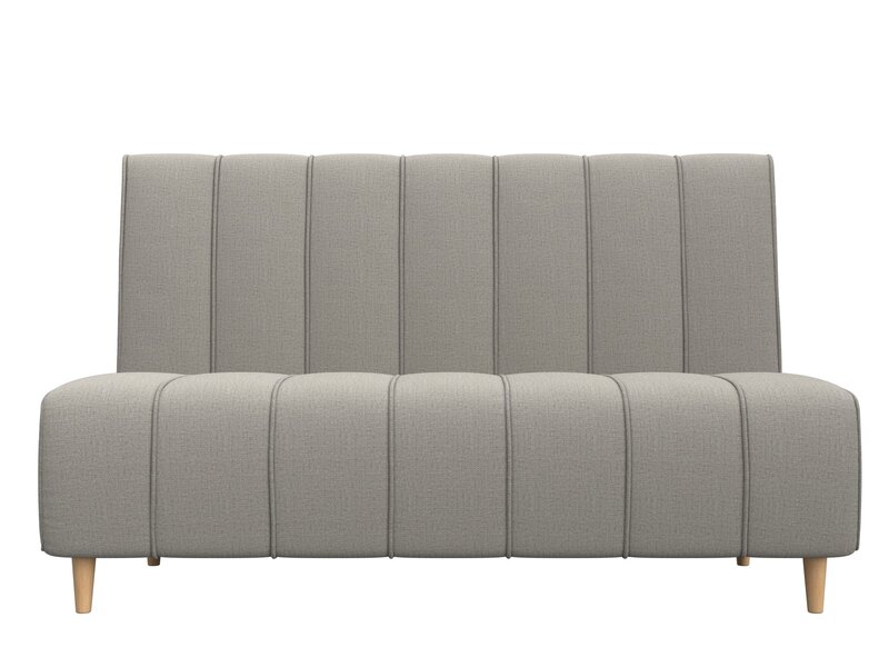 Диван кухонный прямой Ральф, Рогожка, Амур 02 бежевый