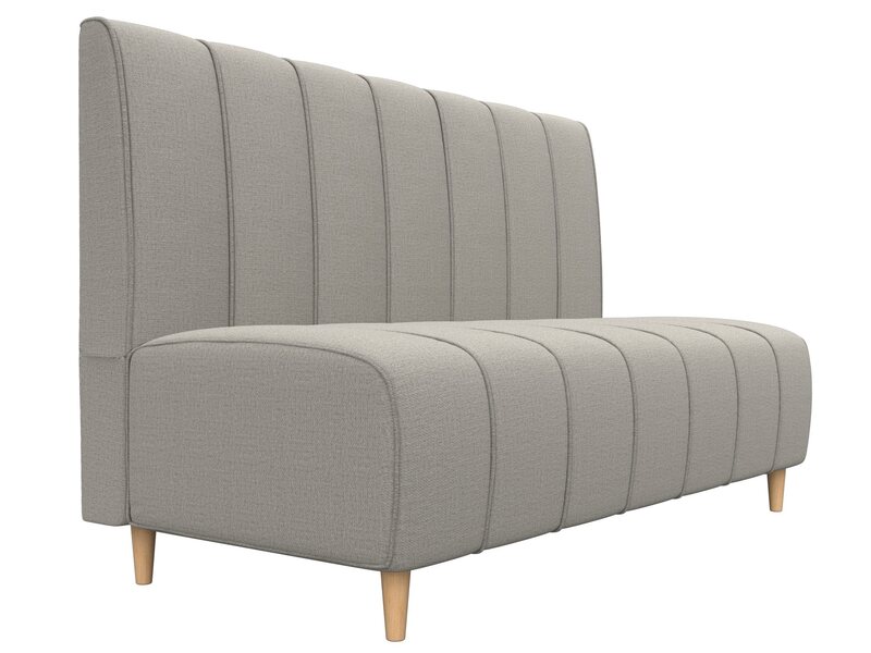 Диван кухонный прямой Ральф, Рогожка, Амур 02 бежевый