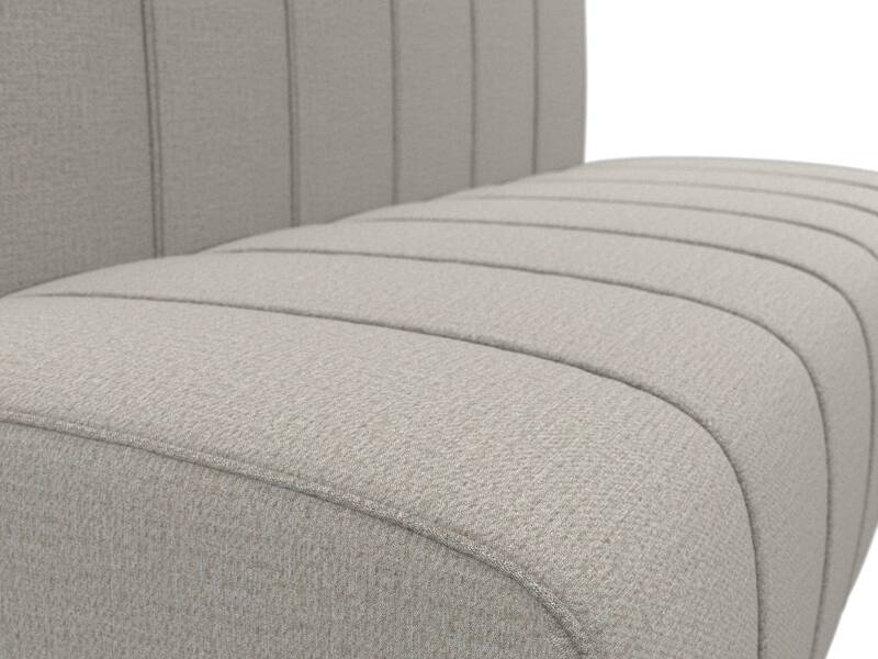 Диван кухонный прямой Ральф, Рогожка, Амур 02 бежевый