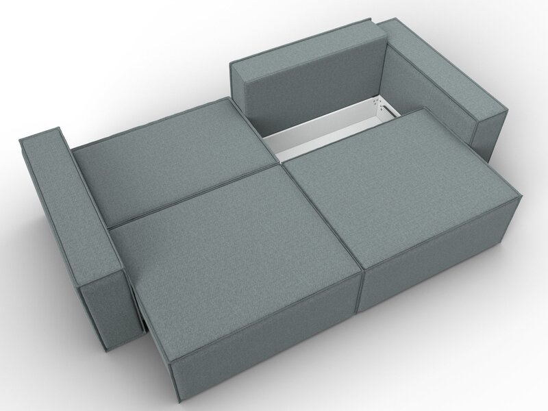 Диван прямой Куба, Рогожка, Амур 07 серый