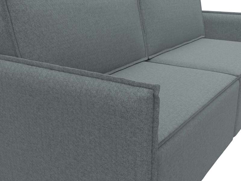 Диван прямой Либерти, Рогожка, Амур 07 серый