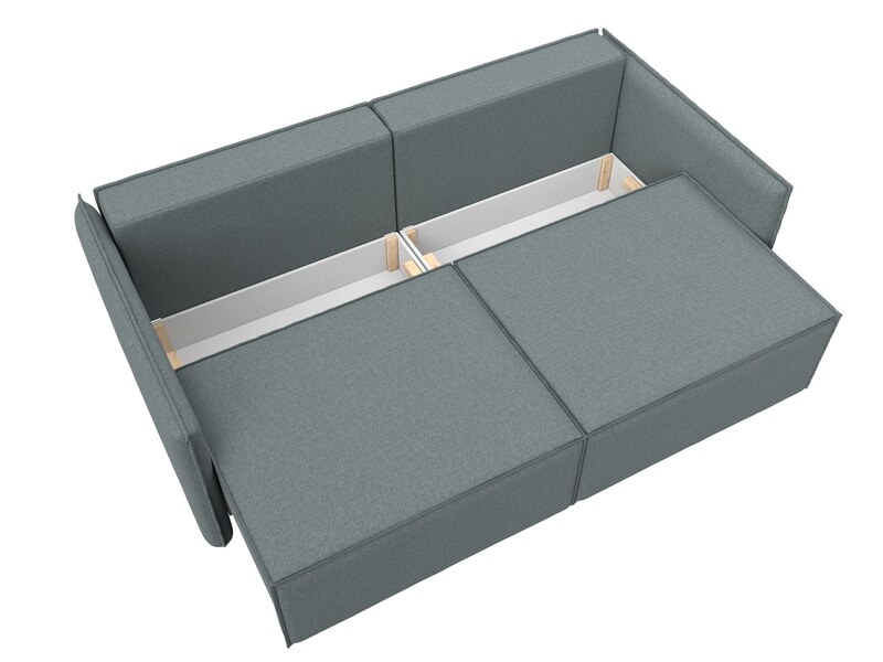 Диван прямой Либерти, Рогожка, Амур 07 серый