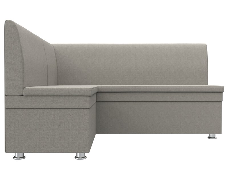 Диван кухонный угловой Уют левый угол, Рогожка, Амур 02 бежевый