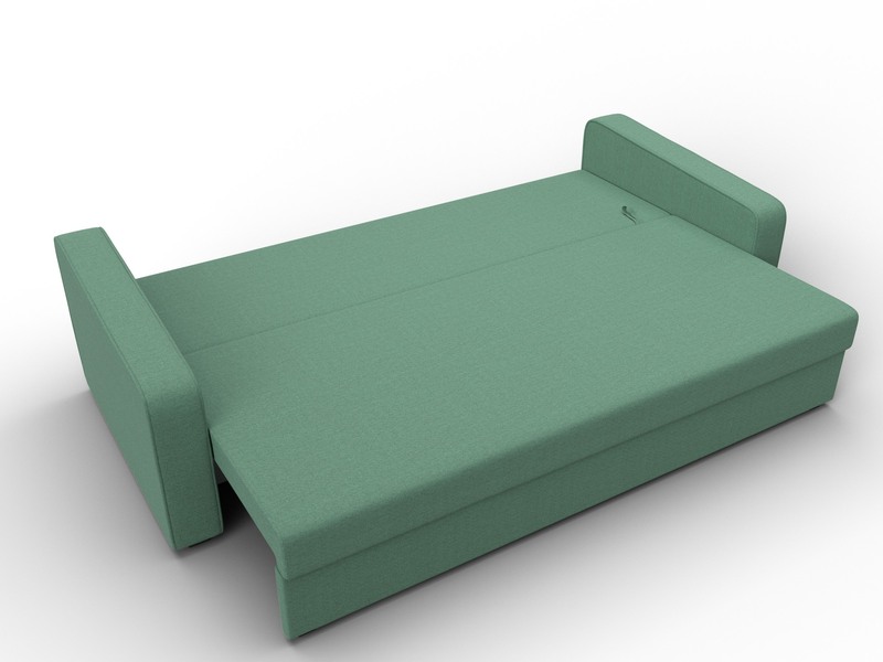 Диван прямой Лига-009, Рогожка, Амур 11 зеленый