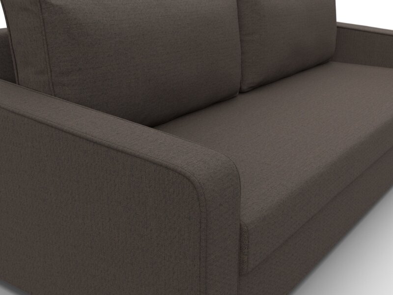 Диван прямой Лига-009, Рогожка, Амур 05 коричневый