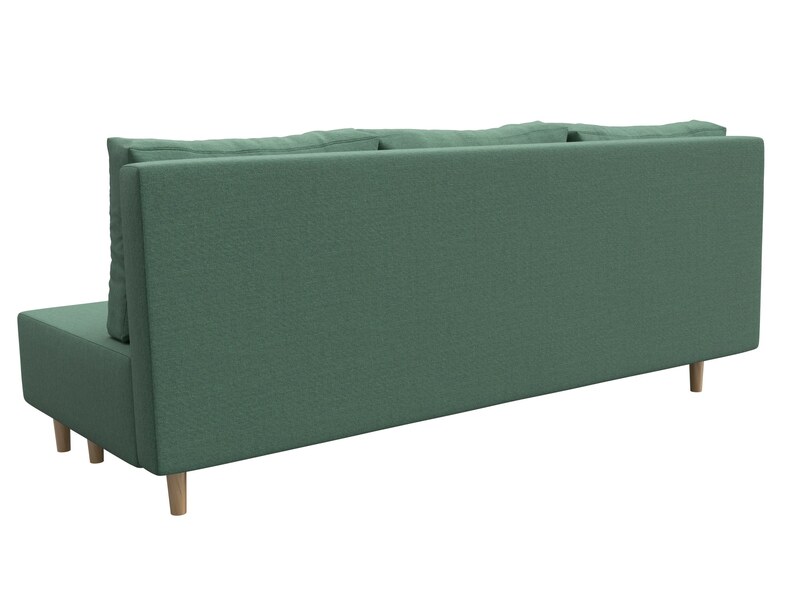 Диван прямой Лига-033, Рогожка, Амур 11 зеленый