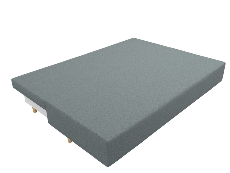 Диван прямой Лига-033, Рогожка, Амур 07 серый