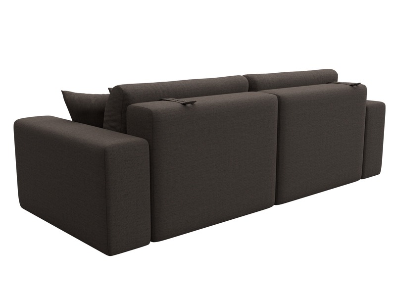 Диван прямой Лига-036 НПБ Классик, Рогожка, Амур 05 коричневый