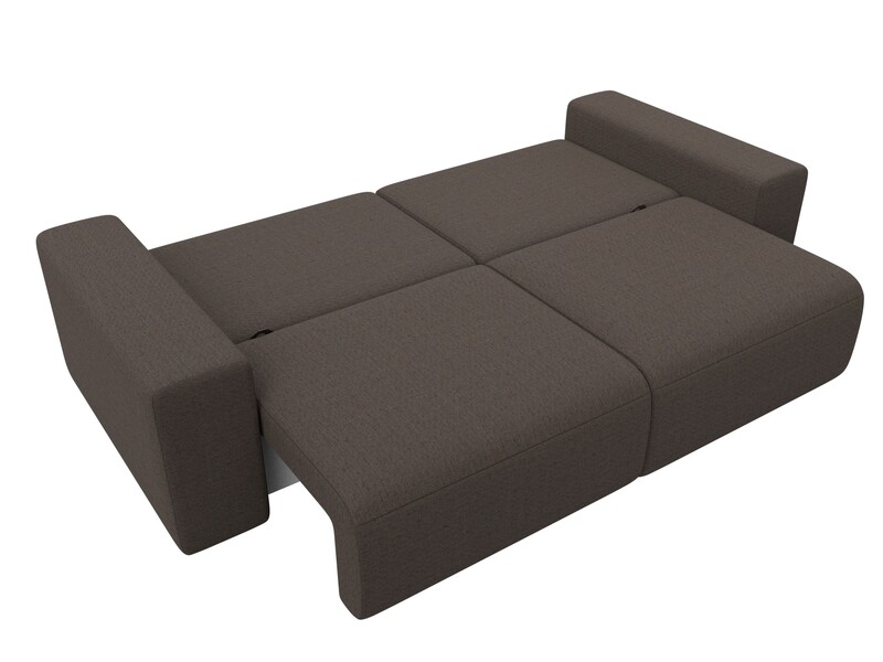 Диван прямой Лига-036 НПБ Классик, Рогожка, Амур 05 коричневый