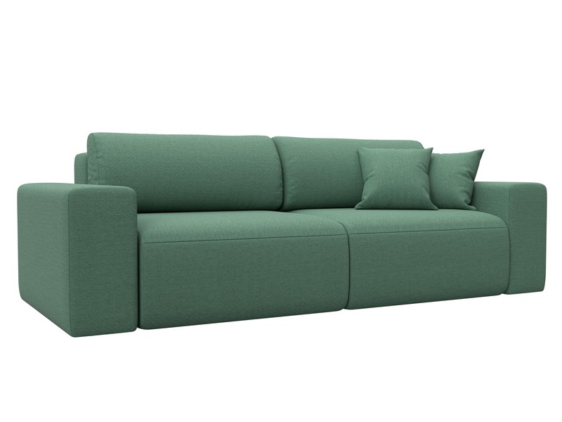 Диван прямой Лига-036 НПБ Классик, Рогожка, Амур 11 зеленый