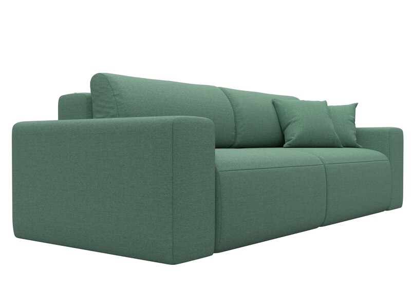 Диван прямой Лига-036 НПБ Классик, Рогожка, Амур 11 зеленый