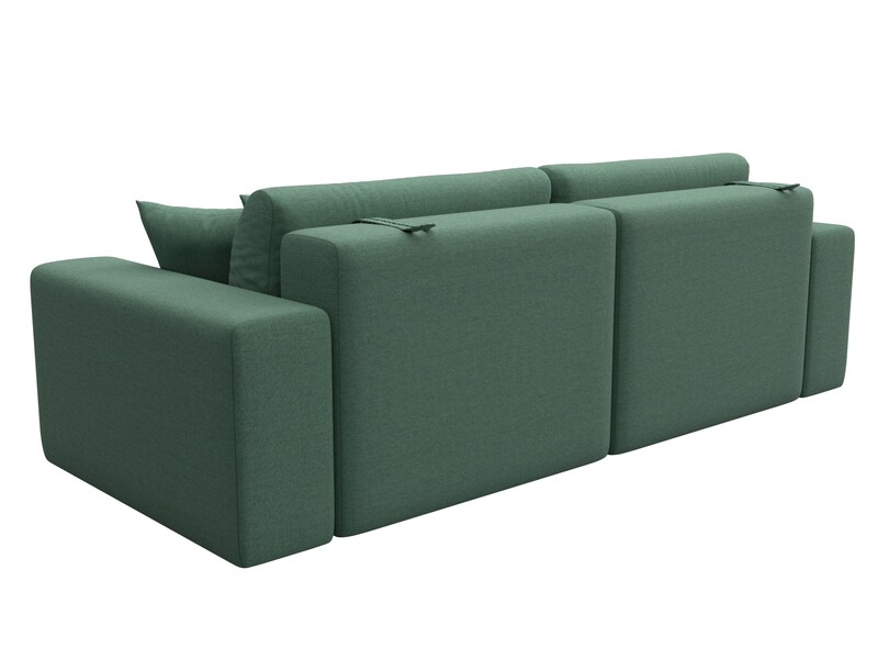 Диван прямой Лига-036 НПБ Классик, Рогожка, Амур 11 зеленый