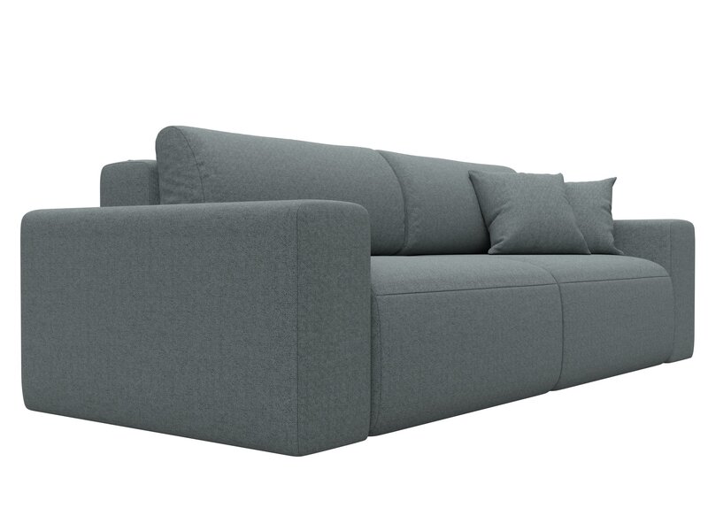 Диван прямой Лига-036 НПБ Классик, Рогожка, Амур 07 серый