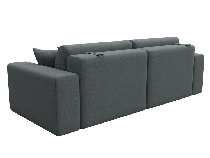 Диван прямой Лига-036 НПБ Классик, Рогожка, Амур 07 серый