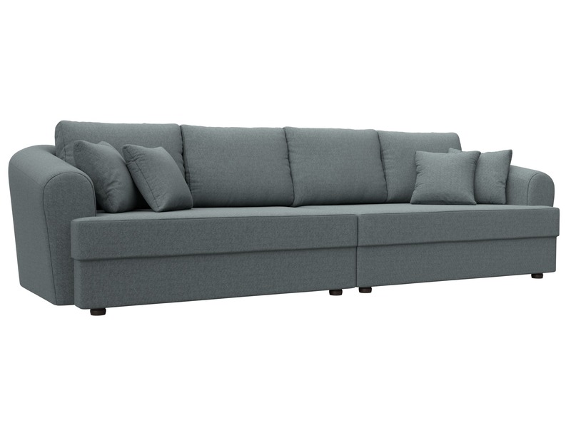 Диван прямой Милтон, Рогожка, Амур 07 серый