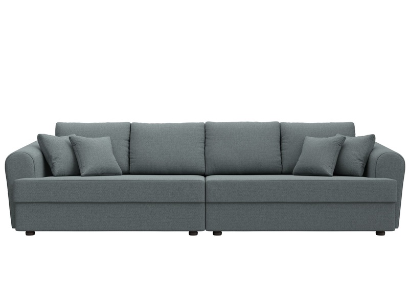 Диван прямой Милтон, Рогожка, Амур 07 серый