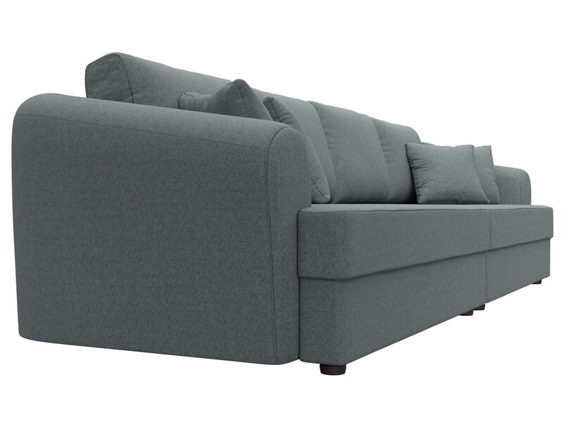 Диван прямой Милтон, Рогожка, Амур 07 серый