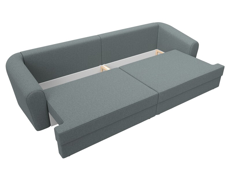 Диван прямой Милтон, Рогожка, Амур 07 серый