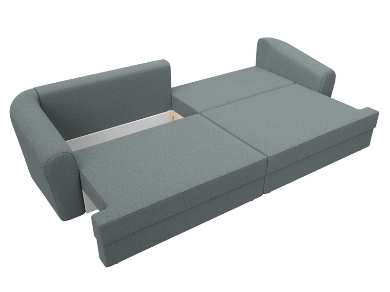 Диван прямой Милтон, Рогожка, Амур 07 серый