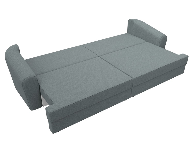 Диван прямой Милтон, Рогожка, Амур 07 серый