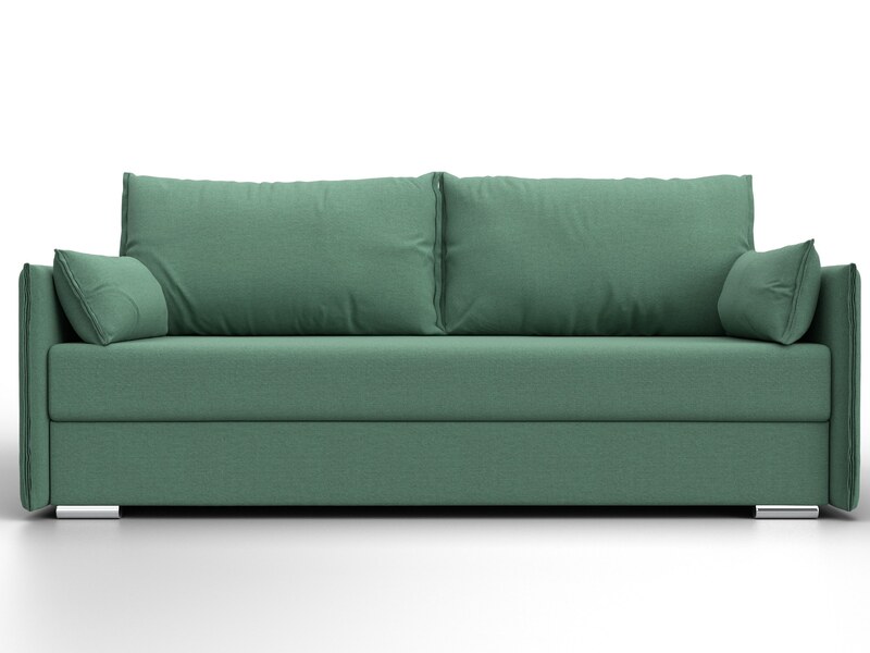 Диван прямой Сайгон, Рогожка, Амур 11 зеленый