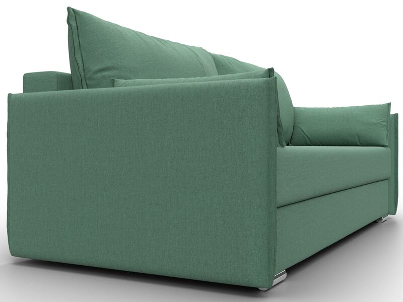 Диван прямой Сайгон, Рогожка, Амур 11 зеленый