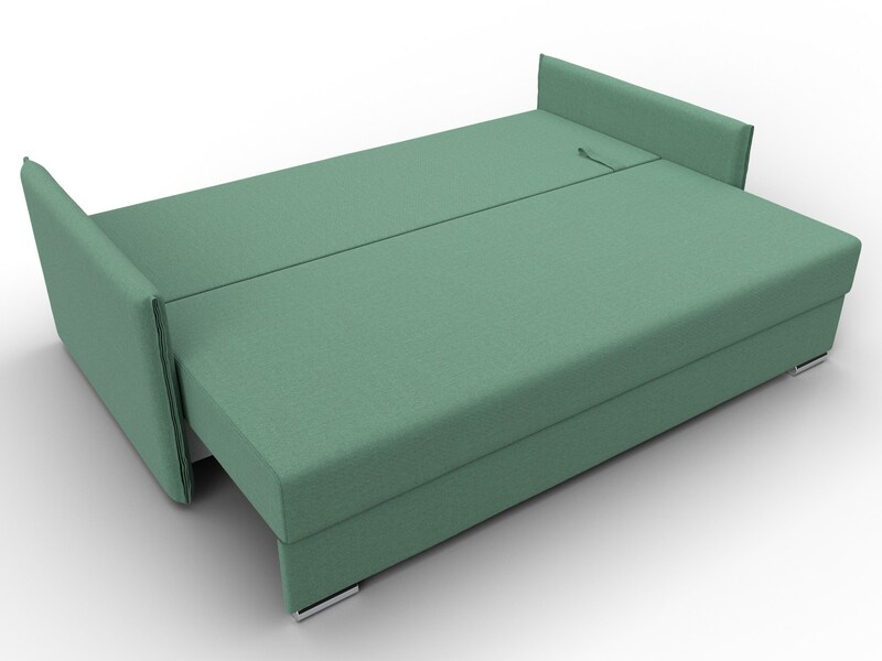 Диван прямой Сайгон, Рогожка, Амур 11 зеленый