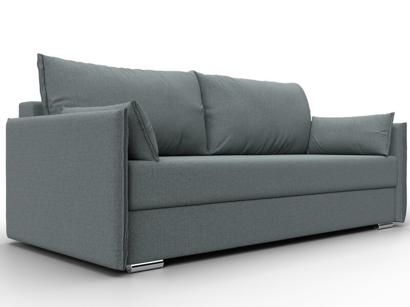 Диван прямой Сайгон, Рогожка, Амур 07 серый