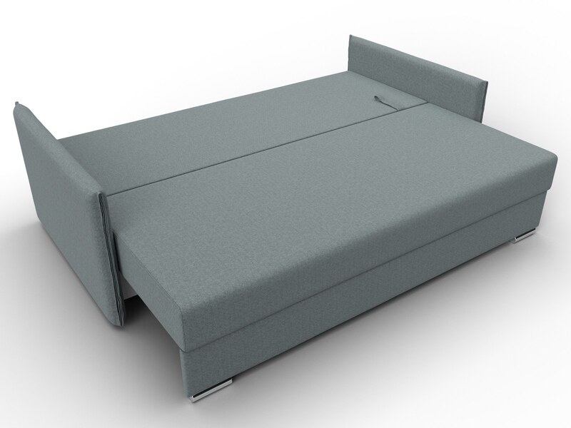 Диван прямой Сайгон, Рогожка, Амур 07 серый