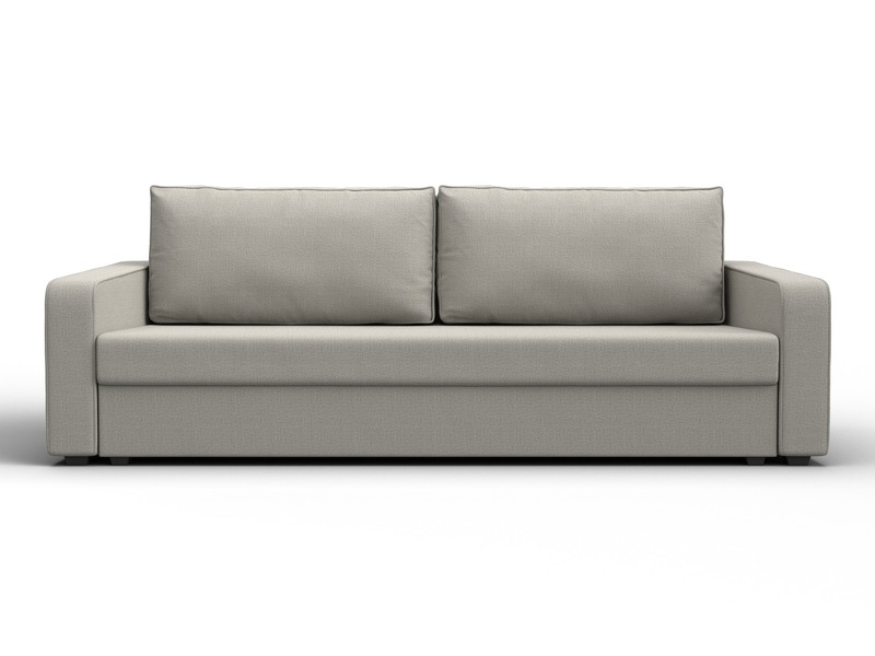 Диван прямой Лига-009, Рогожка, Амур 02 бежевый