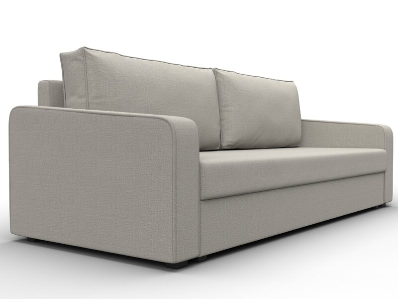 Диван прямой Лига-009, Рогожка, Амур 02 бежевый