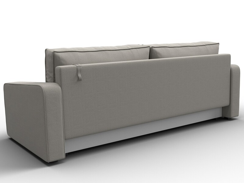 Диван прямой Лига-009, Рогожка, Амур 02 бежевый