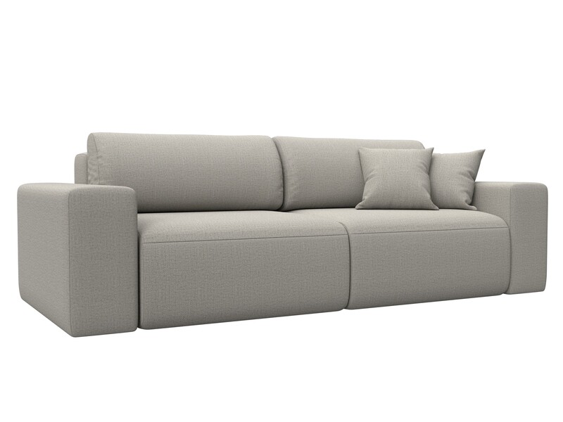 Диван прямой Лига-036 НПБ Классик, Рогожка, Амур 02 бежевый