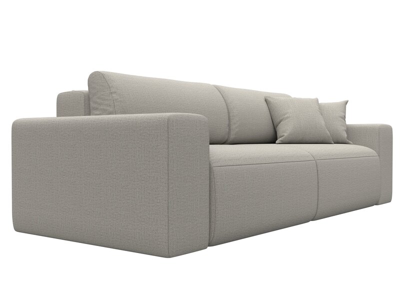 Диван прямой Лига-036 НПБ Классик, Рогожка, Амур 02 бежевый