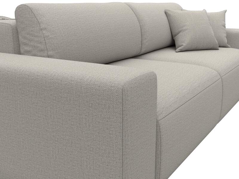 Диван прямой Лига-036 НПБ Классик, Рогожка, Амур 02 бежевый