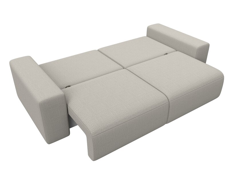 Диван прямой Лига-036 НПБ Классик, Рогожка, Амур 02 бежевый