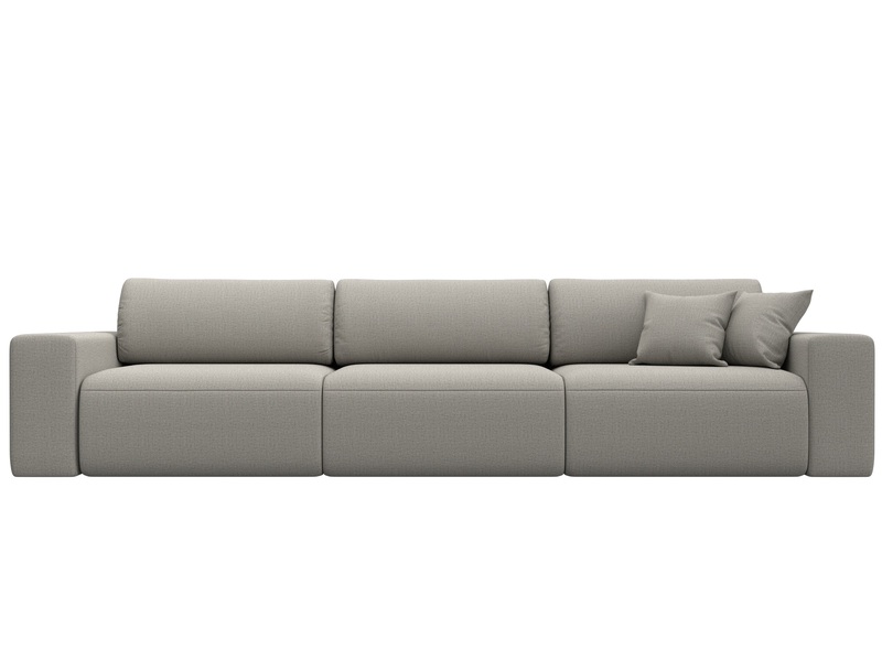 Диван прямой Лига-036 НПБ Классик Лонг, Рогожка, Амур 02 бежевый