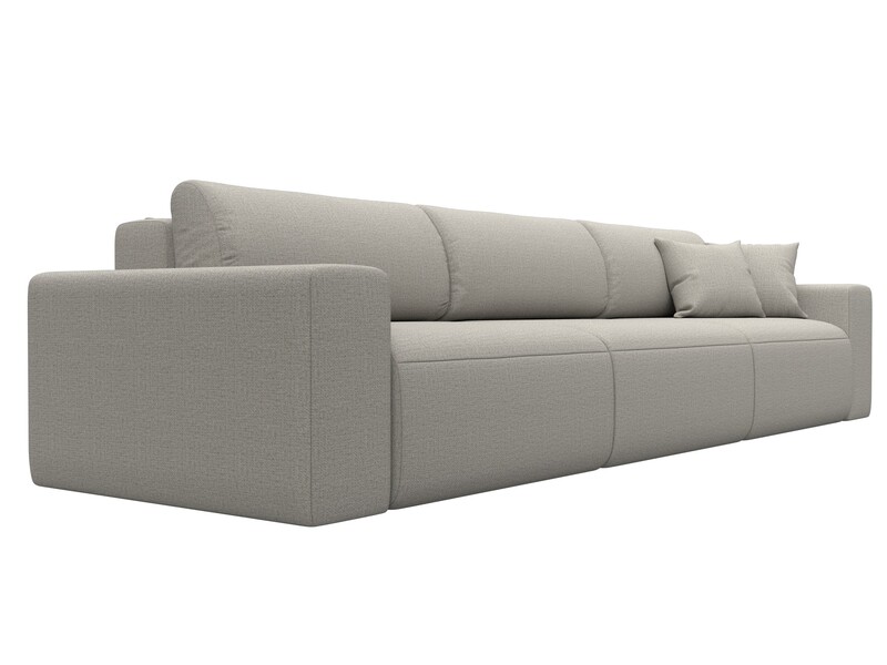 Диван прямой Лига-036 НПБ Классик Лонг, Рогожка, Амур 02 бежевый