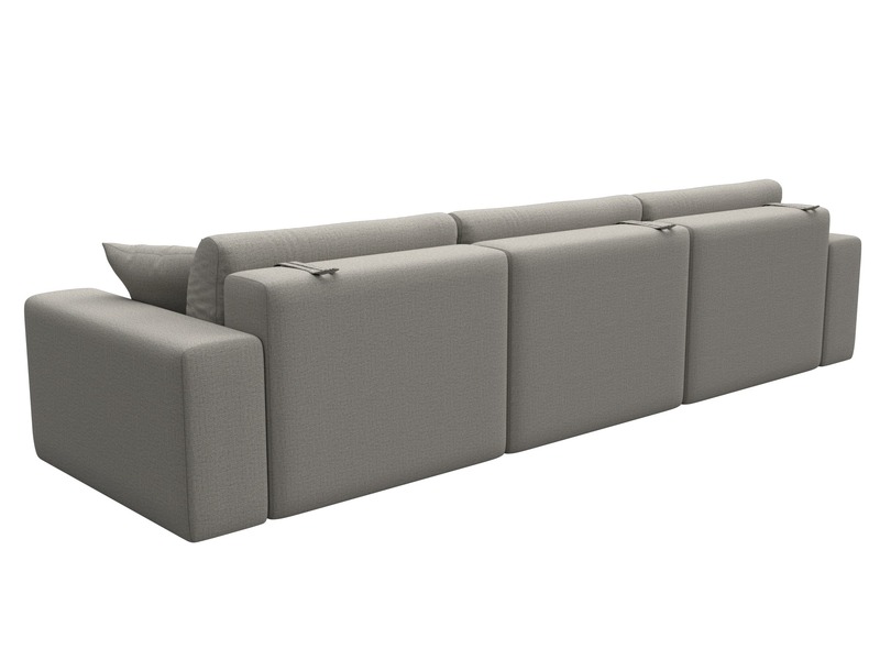 Диван прямой Лига-036 НПБ Классик Лонг, Рогожка, Амур 02 бежевый