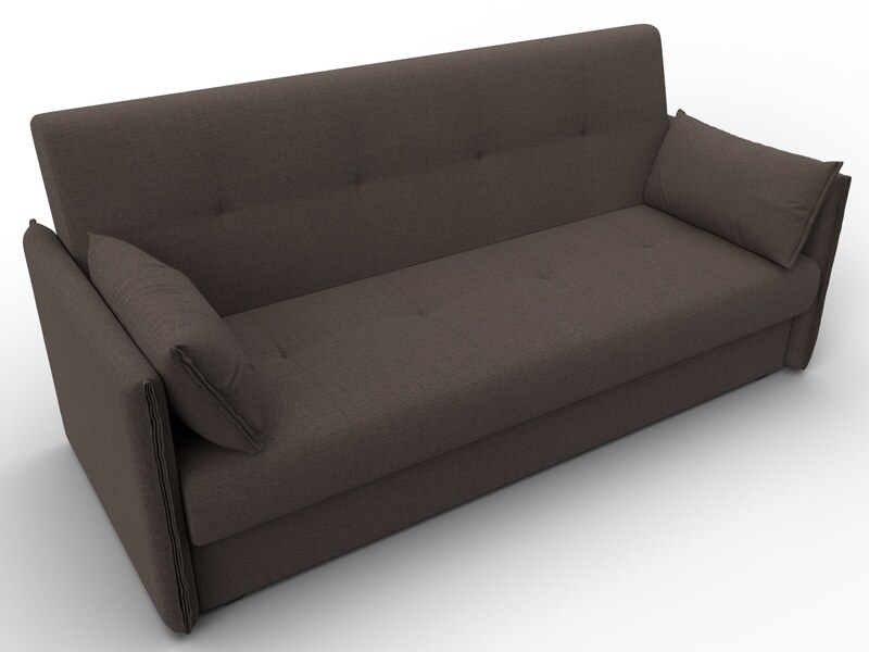 Диван-книжка Лига-018, Рогожка, Амур 05 коричневый