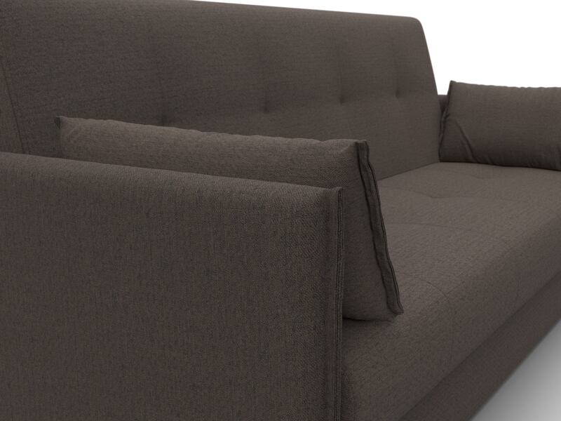 Диван-книжка Лига-018, Рогожка, Амур 05 коричневый