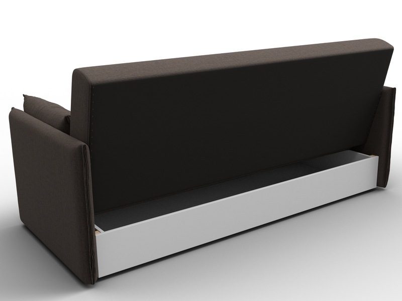 Диван-книжка Лига-018, Рогожка, Амур 05 коричневый