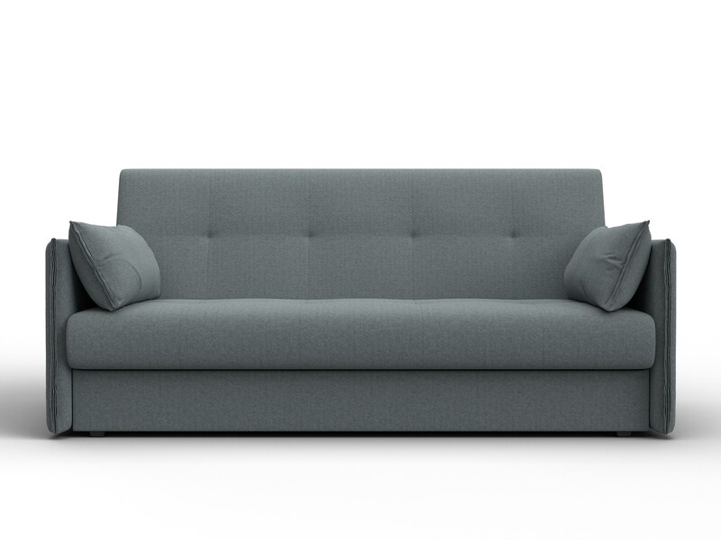 Диван-книжка Лига-018, Рогожка, Амур 07 серый