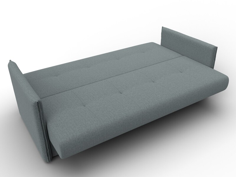 Диван-книжка Лига-018, Рогожка, Амур 07 серый