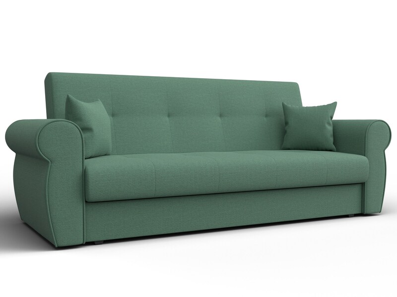 Диван-книжка Лига-019, Рогожка, Амур 11 зеленый