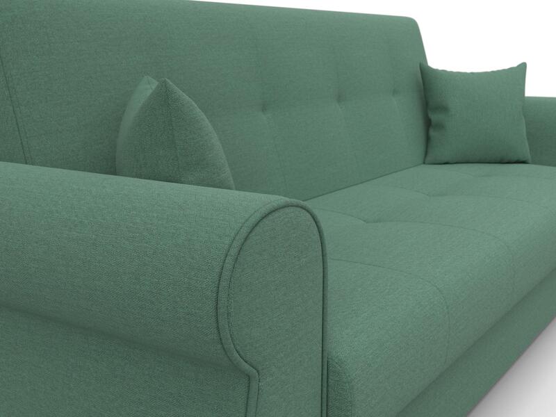 Диван-книжка Лига-019, Рогожка, Амур 11 зеленый