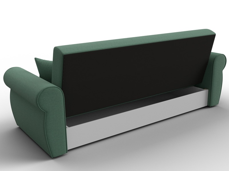 Диван-книжка Лига-019, Рогожка, Амур 11 зеленый