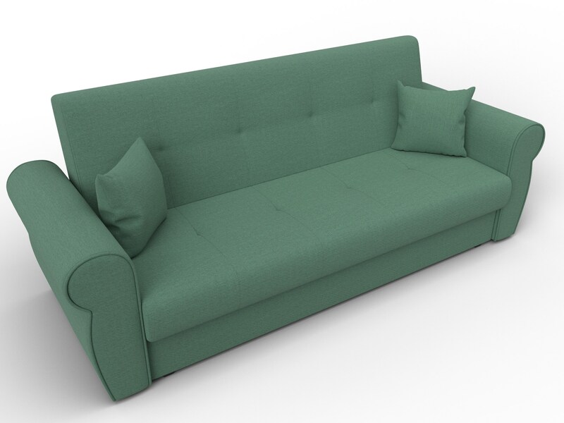 Диван-книжка Лига-019, Рогожка, Амур 11 зеленый