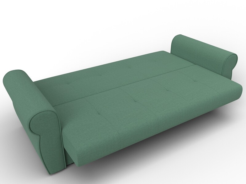 Диван-книжка Лига-019, Рогожка, Амур 11 зеленый