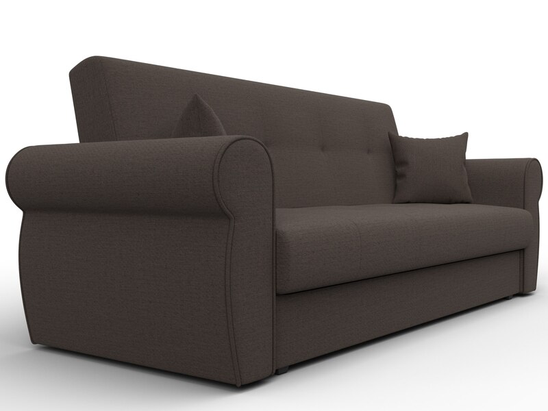 Диван-книжка Лига-019, Рогожка, Амур 05 коричневый